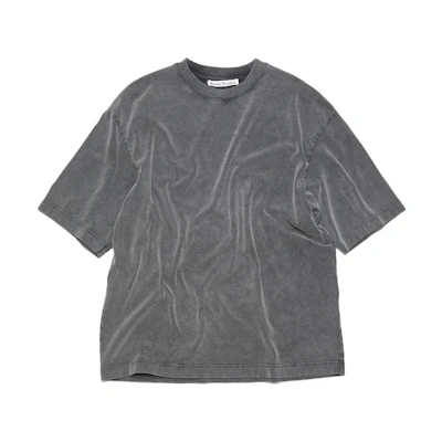Acne Studios SS23 Grey Solid Color Crewneck Short Sleeve T-Shirt Men FNMNTSHI000458