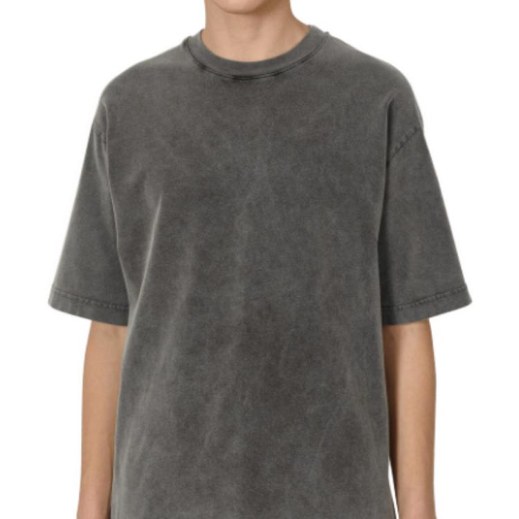 Acne Studios SS23 Grey Solid Color Crewneck Short Sleeve T-Shirt Men FNMNTSHI000458 圖 3