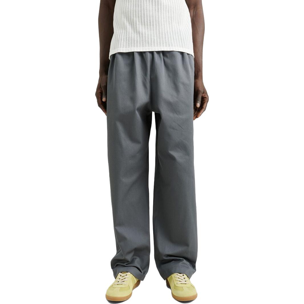 Lookbook Acne Studios Pantalones Grises SS23 Pierna Ancha Relajados con Cintura Elástica BK0518-BZG