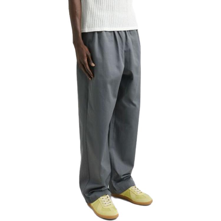 Purchase Acne Studios Pantalones Grises SS23 Pierna Ancha Relajados con Cintura Elástica BK0518-BZG