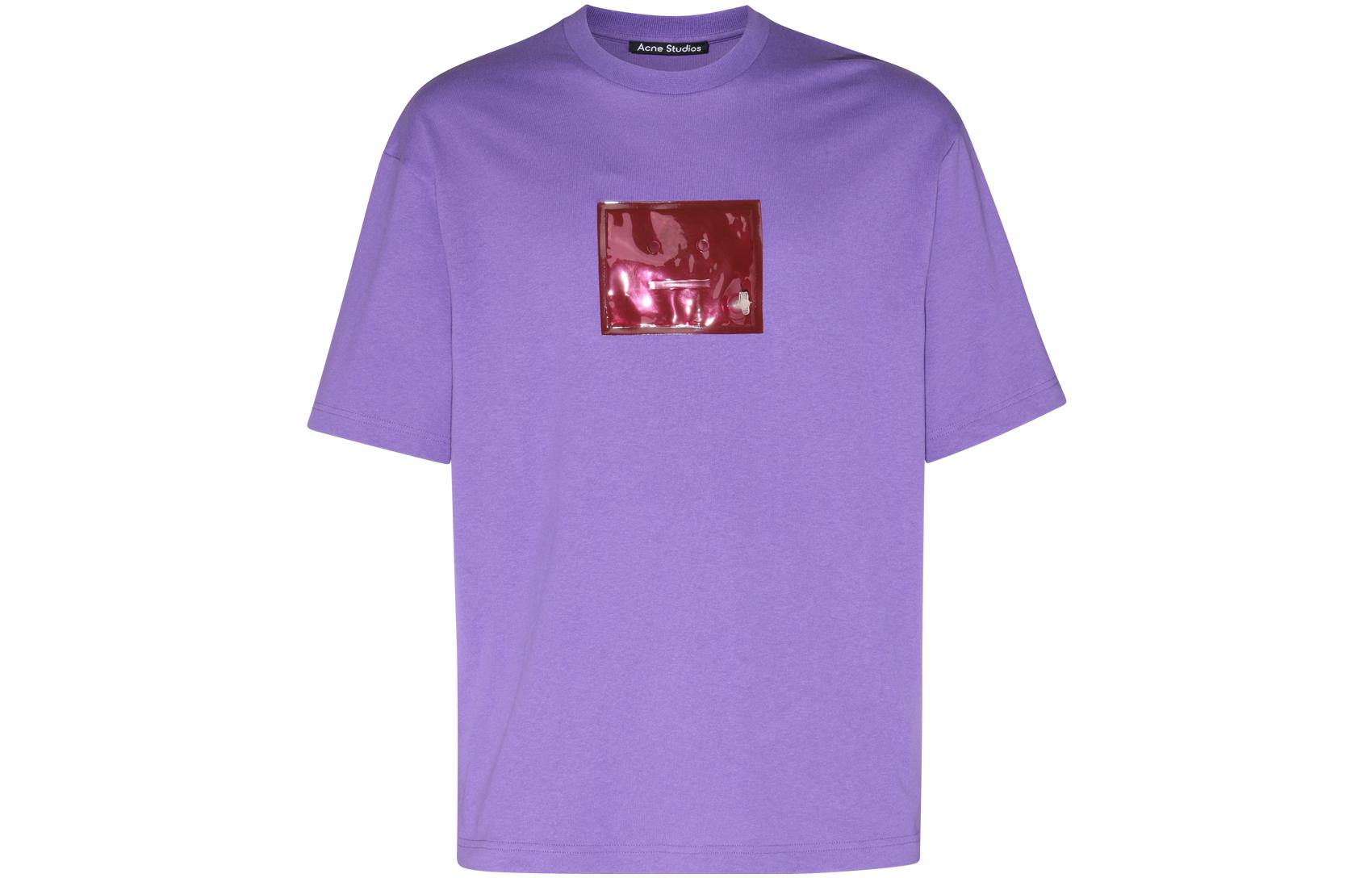 Order Acne Studios SS23 Inflatable Patch Unisex T-Shirt in Iris Blue. CL0184-BRG