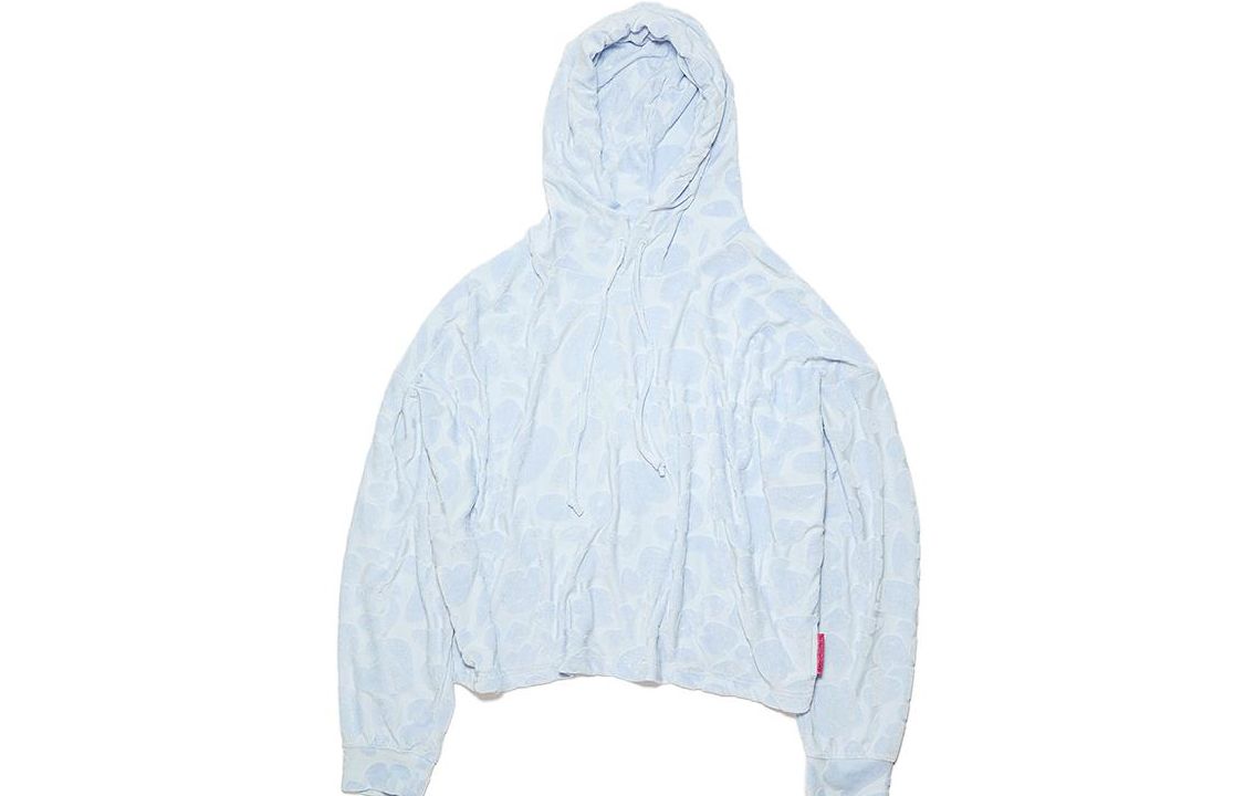 Acne Studios SS23 Jacquard Pullover Sweatshirt Blue BI0179-AAV