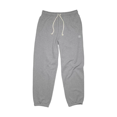 Acne Studios SS23 Light Grey Drawstring Knit Cotton Joggers Unisex. CK0078-X92