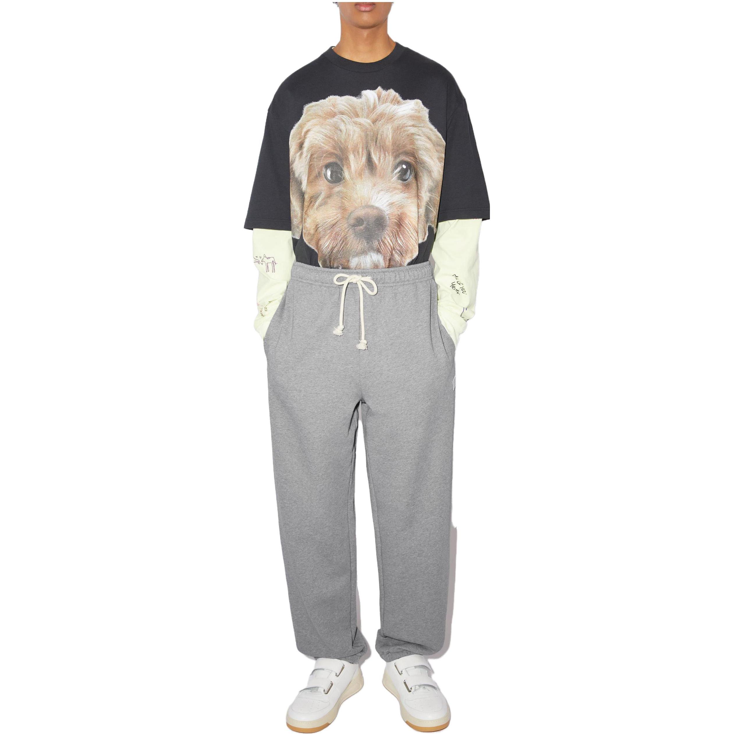 Lookbook Acne Studios SS23 Joggers Unisex de Algodón Gris Claro con Cordón. CK0078-X92