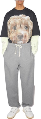 Acne Studios SS23 Joggers Unisex de Algodón Gris Claro con Cordón. CK0078-X92 Lookbook Acne Studios SS23 Joggers Unisex de Algodón Gris Claro con Cordón. CK0078-X92