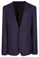 Acne Studios SS23 Navy Solid Single-Breasted Cuba Collar Jacket for Men BH013829872 Acne Studios SS23 Navy Solid Single-Breasted Cuba Collar Jacket for Men BH013829872