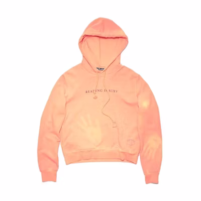 Acne Studios SS23 Orange Letter Print Hoodie Men’s Long Sleeve Pullover CI0121-CNK