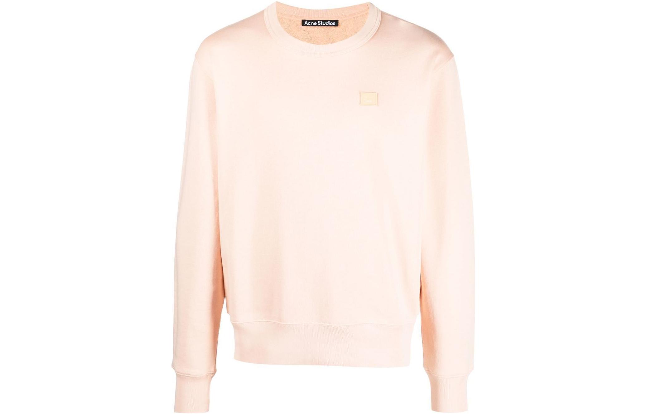 Acne Studios SS23 Pink Solid Color Badge Sweatshirt CI0131-AD5