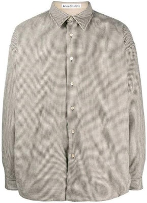 Acne Studios SS23 Reversible Plaid Shirt Jacket in Brown B90679-AL9 Buy Acne Studios SS23 Reversible Plaid Shirt Jacket in Brown B90679-AL9