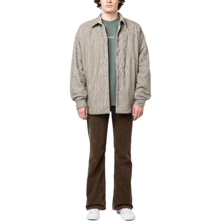 Lookbook Acne Studios SS23 Reversible Plaid Shirt Jacket in Brown B90679-AL9