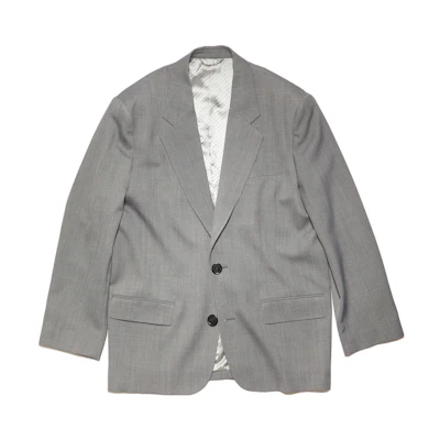 Acne Studios SS23 Single-Breasted Blazer Light Grey BH0180990