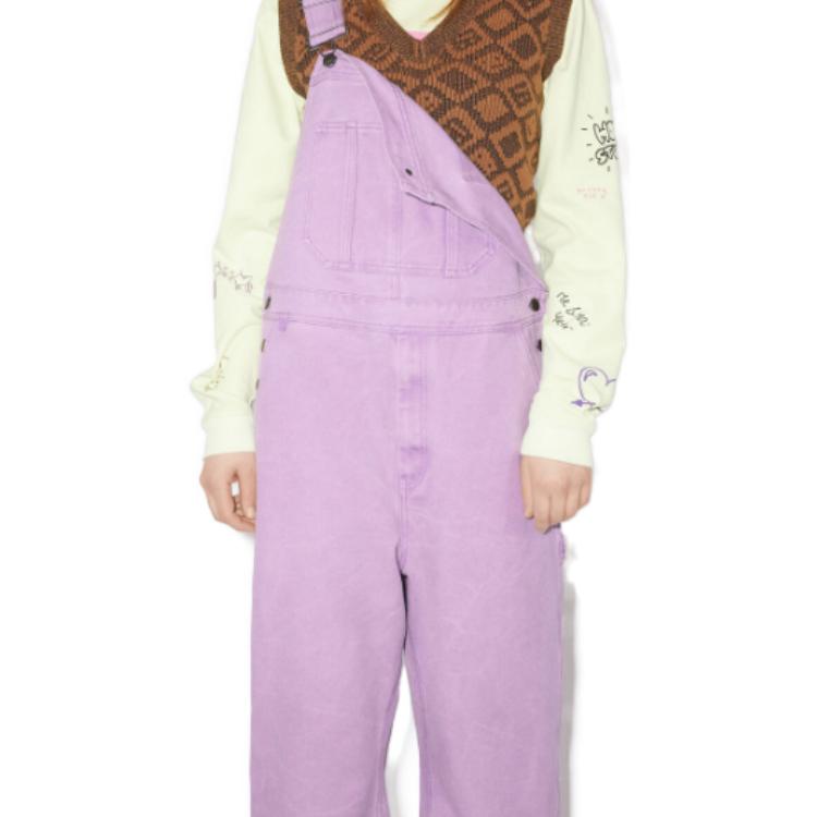 Lookbook Acne Studios SS23 Smoked Purple Canvas Jumpsuit Unisex Workwear Style CK0081-DF9