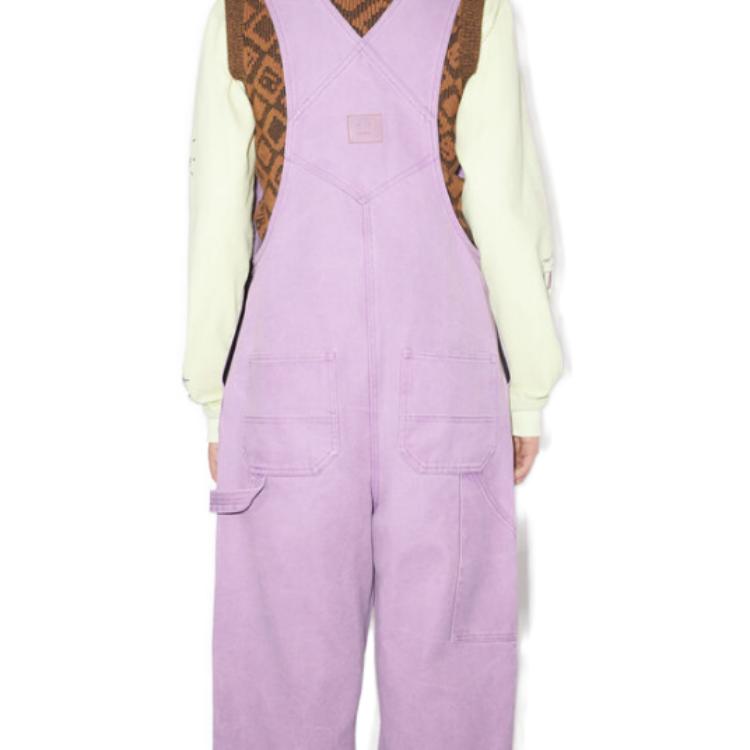 Shop Acne Studios SS23 Smoked Purple Canvas Jumpsuit Unisex Workwear Style CK0081-DF9