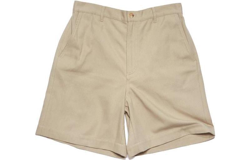 Acne Studios SS23 Solid Color Button Straight Shorts Brown Mens BE0123-ADZ
