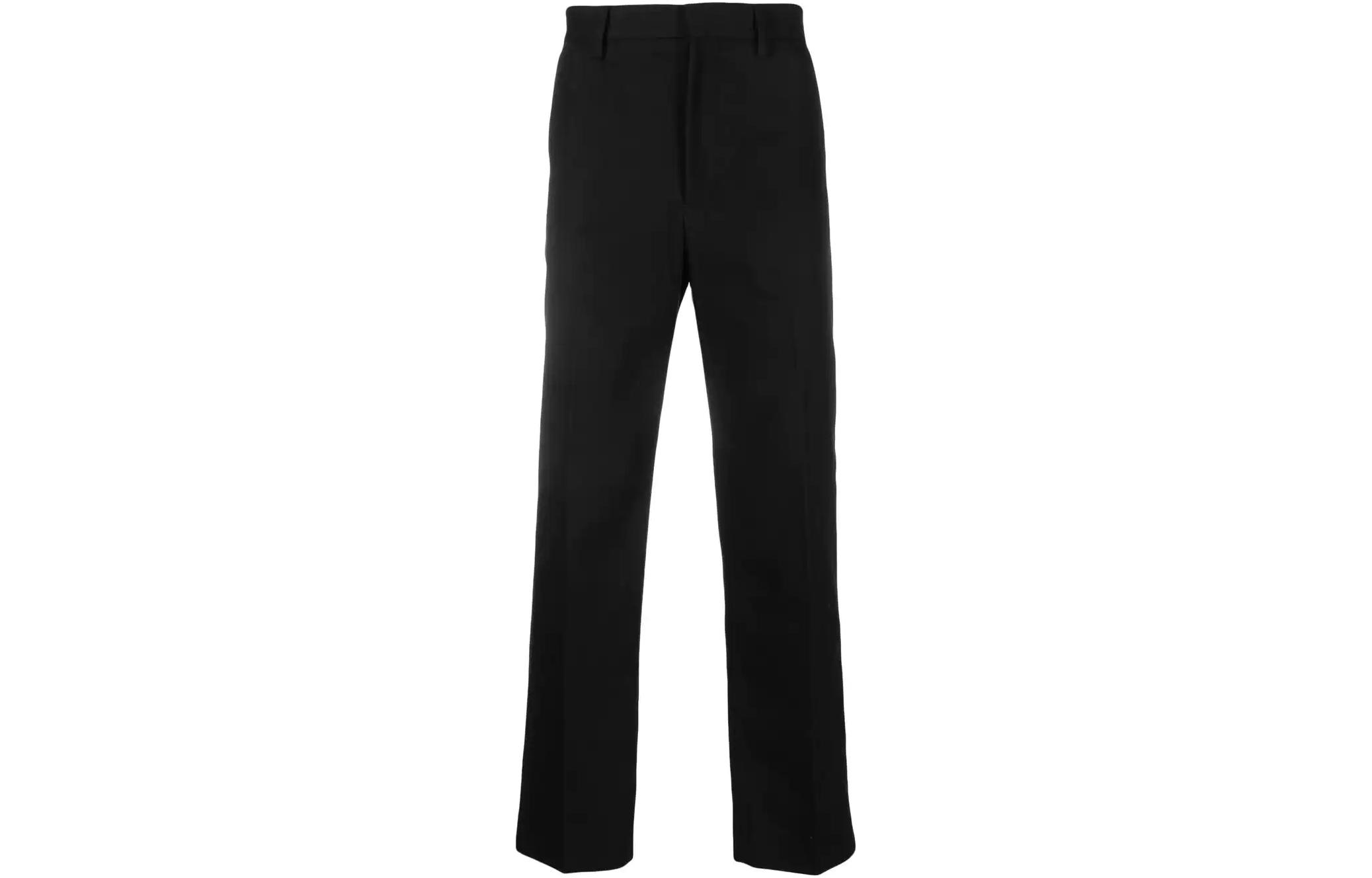 Acne Studios SS23 Solid Straight-Leg Casual Pants - Black BK0496-900