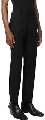 아크네 스튜디오 SS23 솔리드 스트레이트 레그 캐주얼 팬츠 - 블랙 BK0496-900 Purchase 아크네 스튜디오 SS23 솔리드 스트레이트 레그 캐주얼 팬츠 - 블랙 BK0496-900