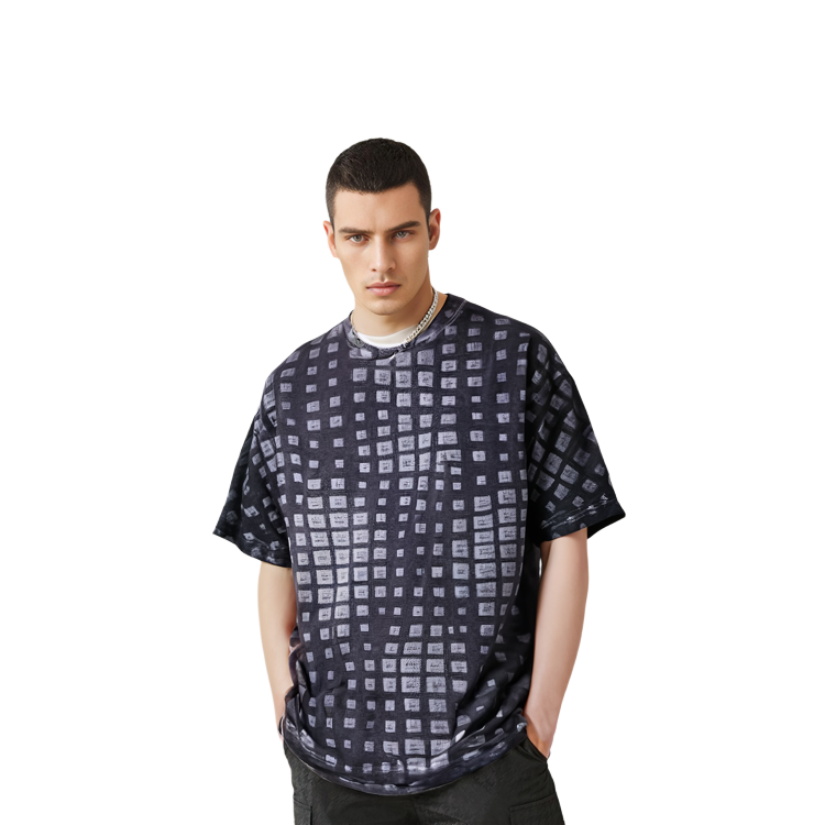 Purchase Acne Studios SS23 方形印花中性黑色休閒圓領T恤. CL0178-900