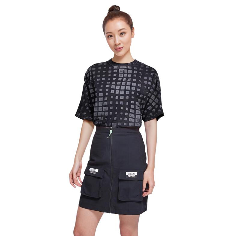 Details for Acne Studios SS23 方形印花中性黑色休閒圓領T恤. CL0178-900