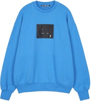Acne Studios SS23 Unisex Badge Logo Pullover Sweatshirt Gemstone Blue. CI0120-CS0 Acne Studios SS23 Unisex Badge Logo Pullover Sweatshirt Gemstone Blue. CI0120-CS0