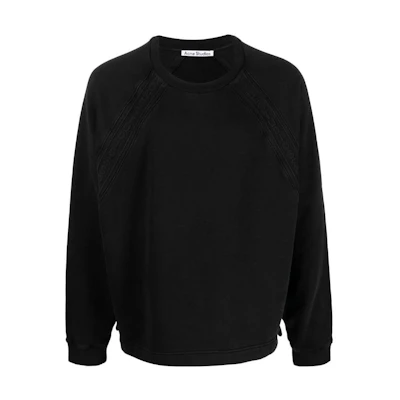Acne Studios SS23 Unisex Black Crewneck Pullover Sweatshirt CI0127-900