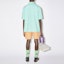 Shop Acne Studios SS23 Unisex Faded Face Patch Polo Shirt Hijau Laut. CL0116-BM7