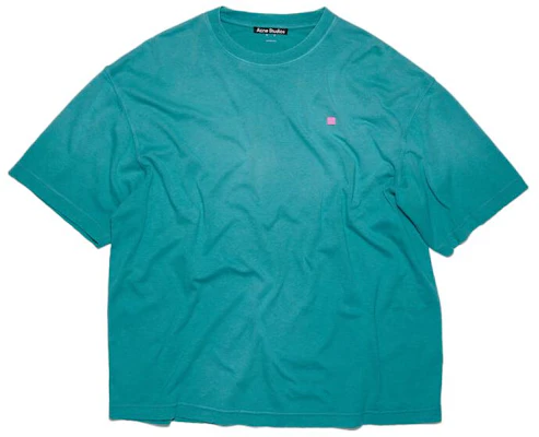 Camiseta Unisex Verde Sólido Cuello Redondo Acne Studios SS23 CL0163-CA9 Order Camiseta Unisex Verde Sólido Cuello Redondo Acne Studios SS23 CL0163-CA9