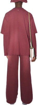 Acne Studios SS23 Unisex Loose Fit Layered Long Sleeve T-Shirt Burgundy CL0100-ACD Shop Acne Studios SS23 Unisex Loose Fit Layered Long Sleeve T-Shirt Burgundy CL0100-ACD