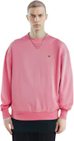 Shop Acne Studios SS23 男女同款粉色圓領長袖衛衣。 CI0112-BQU
