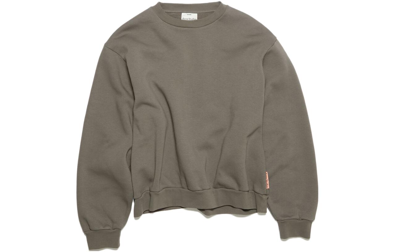 Acne Studios SS23 Unisex Plain Pullover Sweatshirt - Gray CI0126-CVD