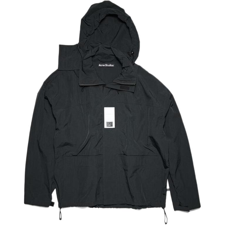 Acne Studios SS23 Unisex Solid Color Zip Jacket Black C90145-900