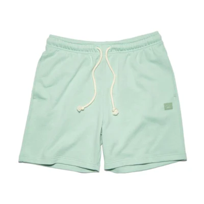 Acne Studios SS23 Unisex Solid Loose Fit Shorts Black/Grey/Matcha. CE0034-900