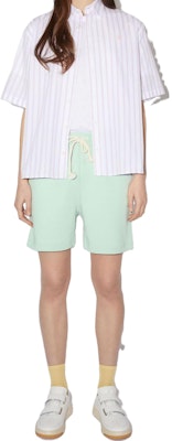 Acne Studios SS23 Unisex Solid Loose Fit Shorts Black/Grey/Matcha. CE0034-900 5