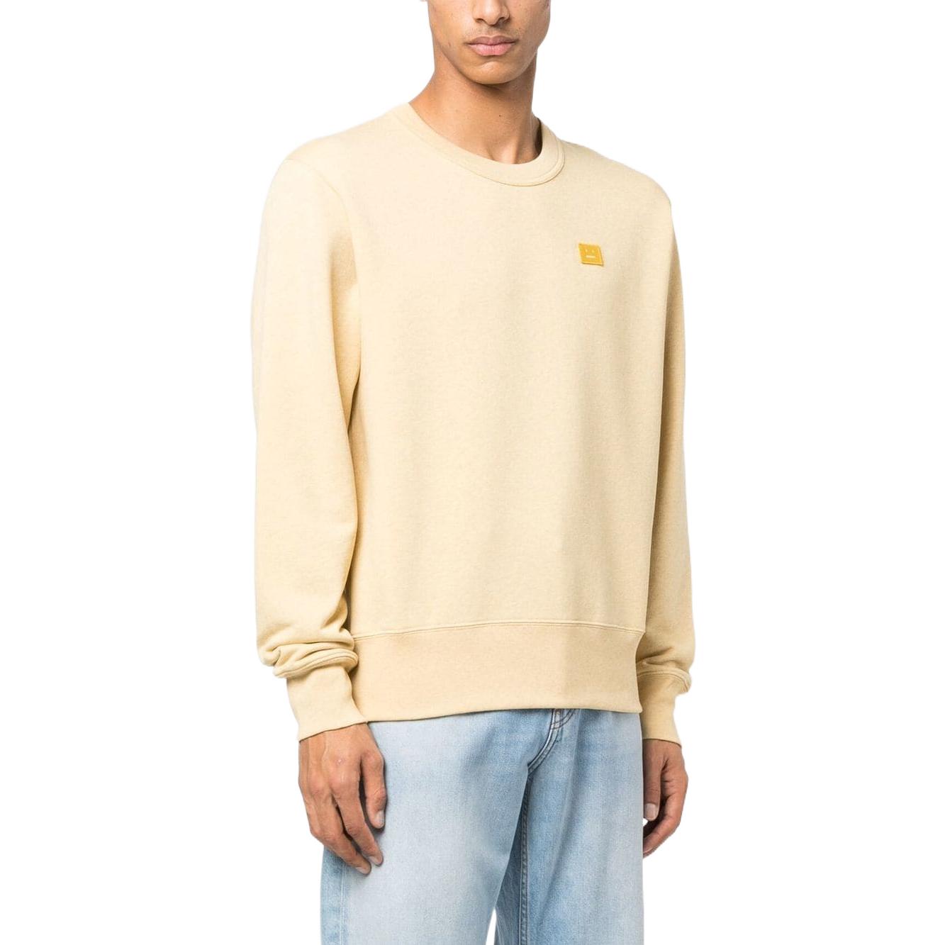 Details for 아크네 스튜디오 SS23 유니섹스 솔리드 풀오버 스웻셔츠 라이트 옐로우 CI0131-DAG