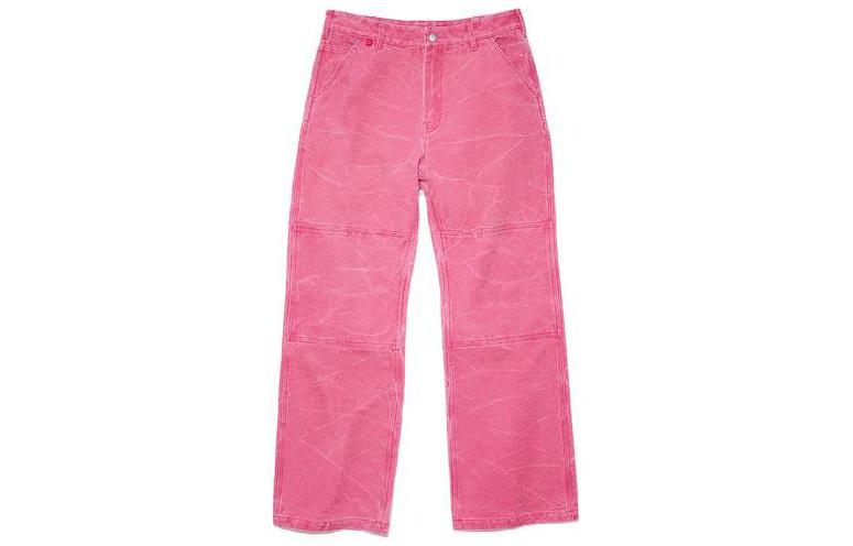 Order Acne Studios SS23 Washed Denim Loose Fit Straight Jeans Unisex - Rose Pink CK0064-ACT