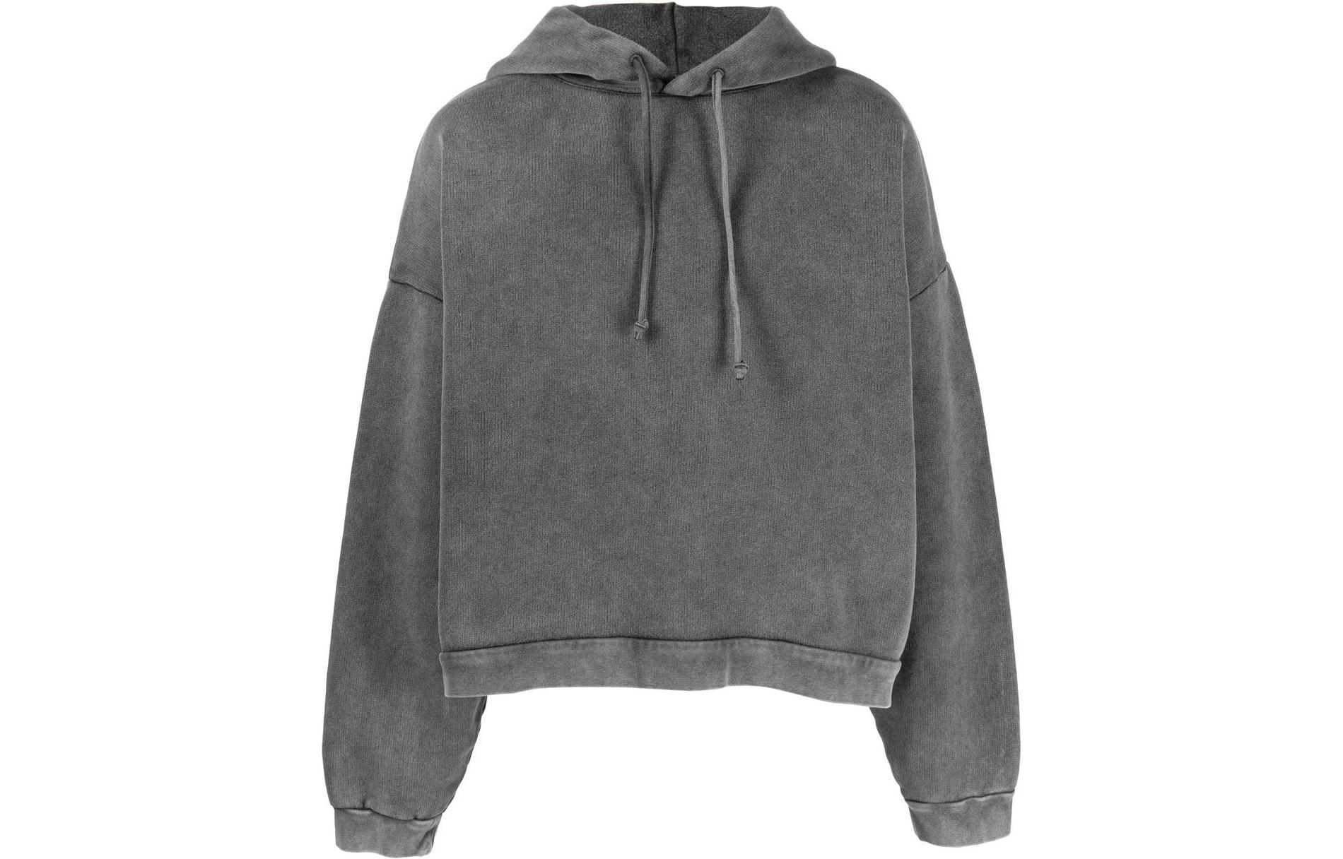 Acne Studios SS23 Washed Oversized Drawstring Hoodie  Black. BI0178-BM0