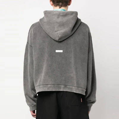 아크네 스튜디오 SS23 워시드 오버사이즈 드로스트링 후디 블랙. BI0178-BM0 Shop 아크네 스튜디오 SS23 워시드 오버사이즈 드로스트링 후디 블랙. BI0178-BM0