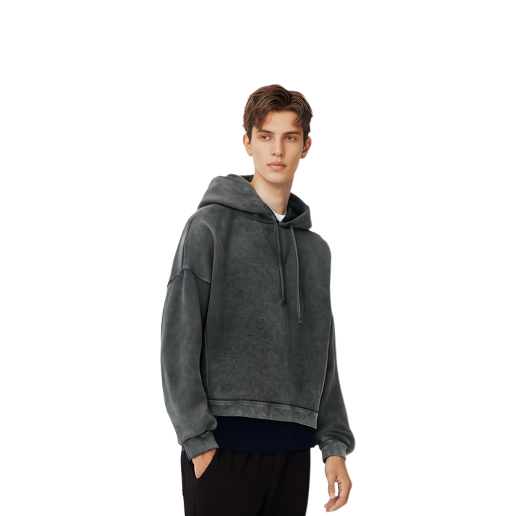 Details for 아크네 스튜디오 SS23 워시드 오버사이즈 드로스트링 후디 블랙. BI0178-BM0