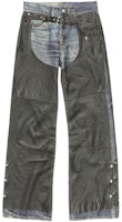 Order Acne Studios SS24 3D印花破壞風丹寧牛仔褲 中性 - 藍色 BK0606-AIL