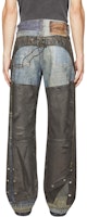 Shop Acne Studios SS24 3D印花破壞風丹寧牛仔褲 中性 - 藍色 BK0606-AIL