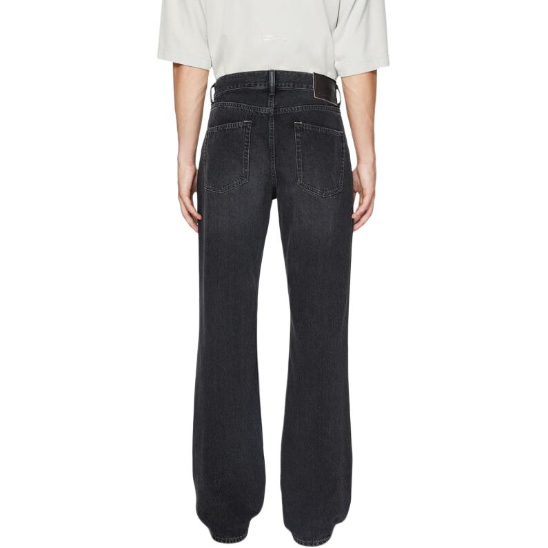 Acne Studios SS24  Black Cleanfit Slim Bootcut Washed Denim Jeans B00357-900 圖 4