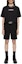 Lookbook Acne Studios SS24 Black Mid-Rise Straight-Leg Casual Shorts. BE0141-900