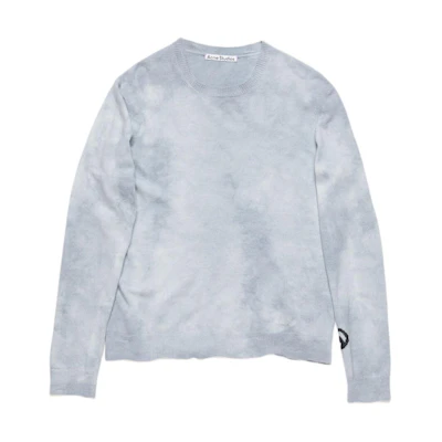 Acne Studios SS24 Casual Crewneck Pullover Sweater Blue B60314-AAT