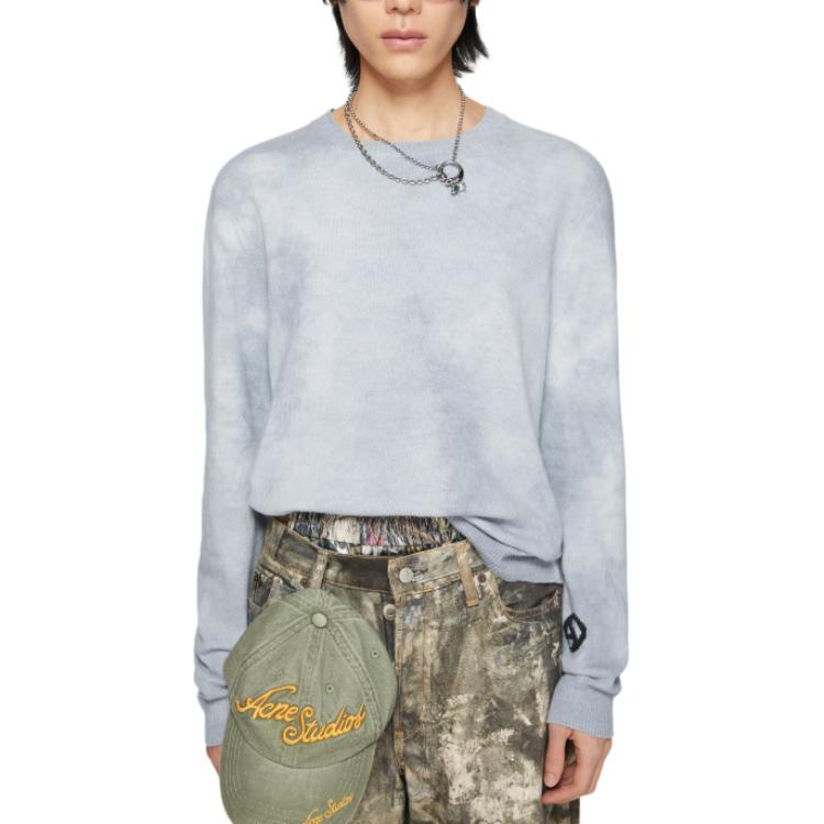 Lookbook Acne Studios 春夏款 休闲圆领蓝色毛衣 B60314-AAT