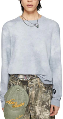 Acne Studios 春夏款 休闲圆领蓝色毛衣 B60314-AAT Lookbook Acne Studios 春夏款 休闲圆领蓝色毛衣 B60314-AAT