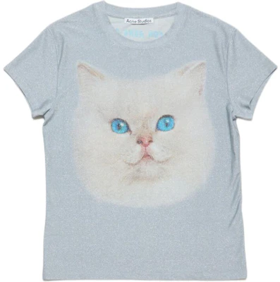 Camiseta Casual Unisex Acne Studios SS24 Estampado Gato Azul Claro. BL0397-AAV Buy Camiseta Casual Unisex Acne Studios SS24 Estampado Gato Azul Claro. BL0397-AAV