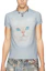 Lookbook Camiseta Casual Unisex Acne Studios SS24 Estampado Gato Azul Claro. BL0397-AAV