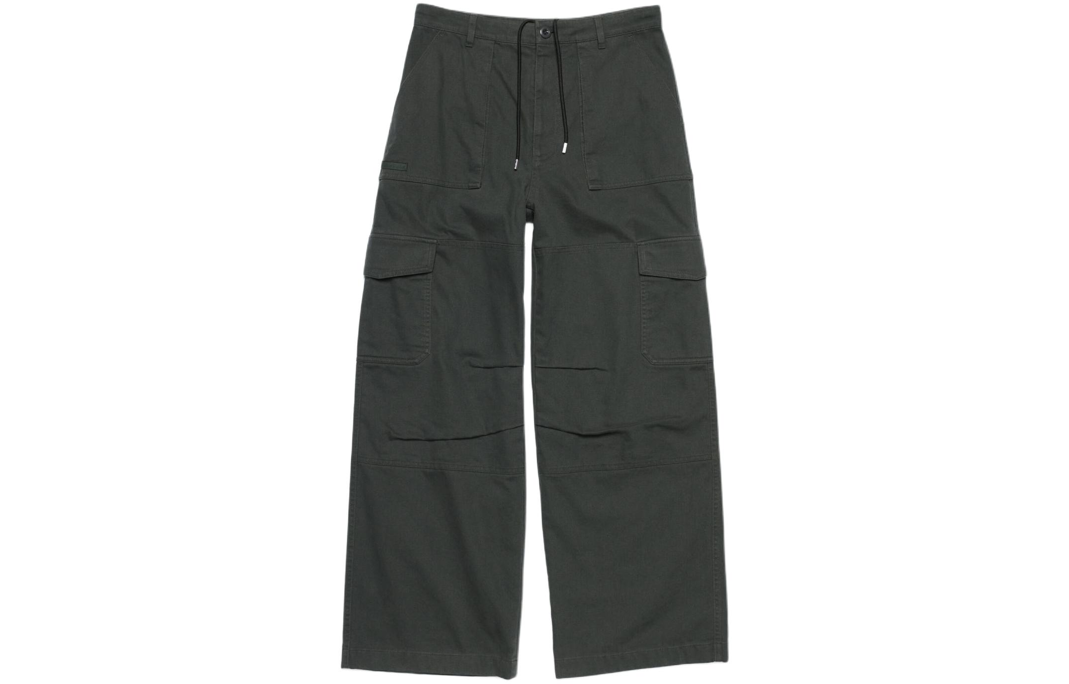 Order Acne Studios SS24 Celana Jeans High-Waist Wide-Leg Fit Longgar Abu Gelap. BK0589-AA3