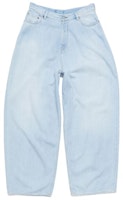 Acne Studios SS24 High-Waisted Washed Loose-Fit Jeans Light Blue. B00335-228 Acne Studios SS24 High-Waisted Washed Loose-Fit Jeans Light Blue. B00335-228