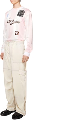 Acne Studios SS24 Loose Fit Mid-Rise Straight Zip Cargo Pants Beige BK0574-AEK Purchase Acne Studios SS24 Loose Fit Mid-Rise Straight Zip Cargo Pants Beige BK0574-AEK