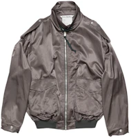 Order Acne Studios SS24 灰色寬鬆版拉鍊外套帶肩章細節 B90743-DLH